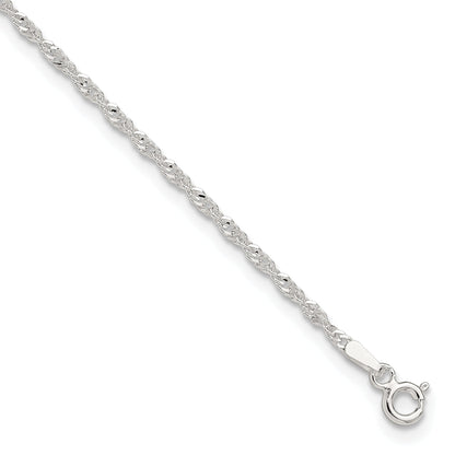 9 Inch Sterling Silver In Singapore Plus 1In Ext. Chain Anklet