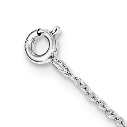 7.25 Inch Sterling Silver Rhodium-Plated Polished Infinity Symbol Bracelet