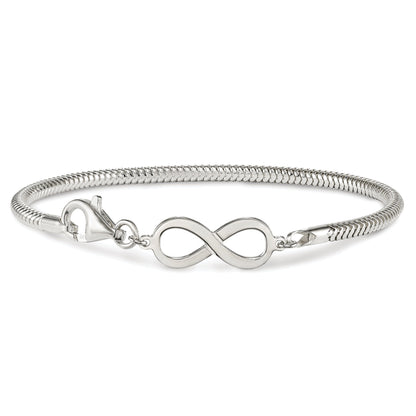 7.5 Inch Sterling Silver Infinity Symbol Bracelet