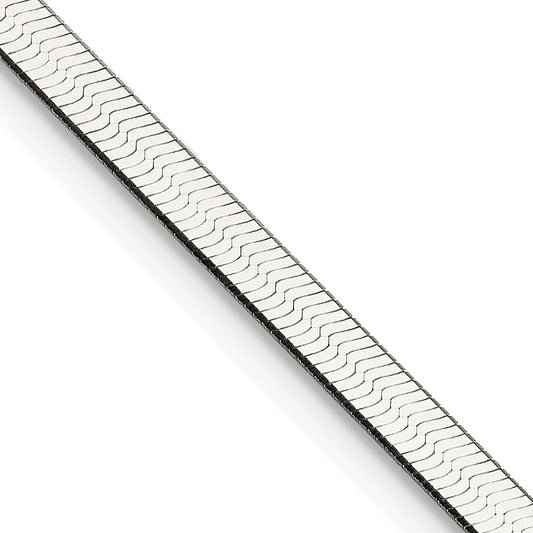 20 Inch Sterling Silver 3mm Magic Herringbone Chain Necklace