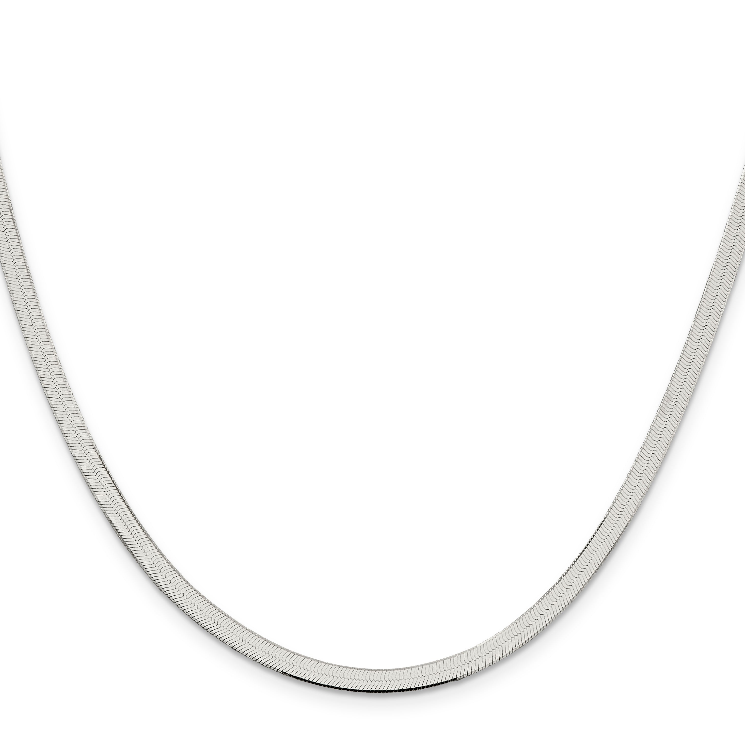 20 Inch Sterling Silver 3.5mm Magic Herringbone Chain Necklace