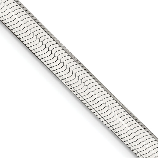 24 Inch Sterling Silver 5.25mm Magic Herringbone Chain Necklace