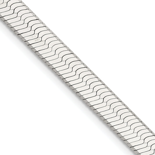 18 Inch Sterling Silver 8mm Magic Herringbone Chain Necklace