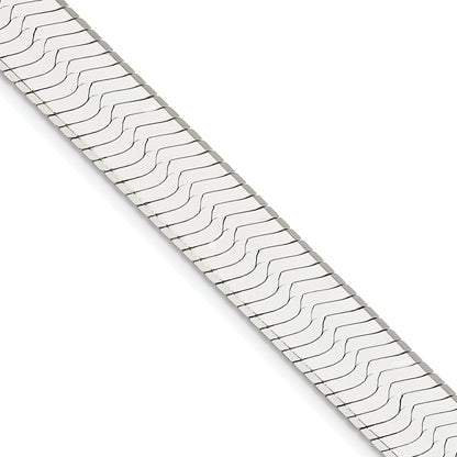 18 Inch Sterling Silver 10.5mm Magic Herringbone Chain Necklace