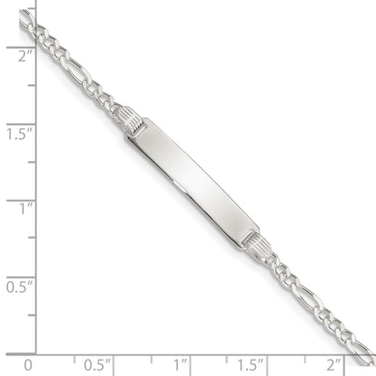 6 Inch Sterling Silver Children'S Id Bracelet