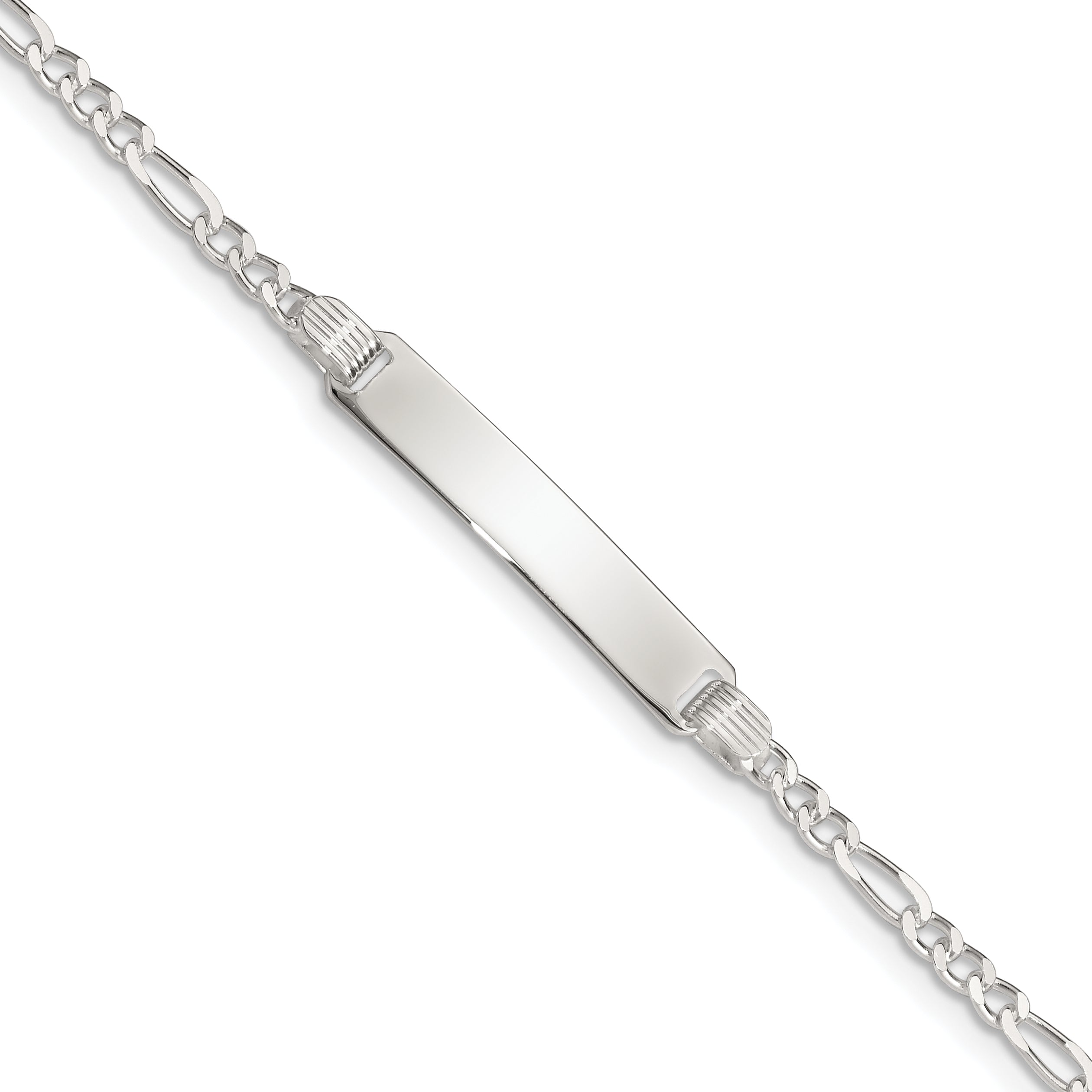 6 Inch Sterling Silver Children'S Id Bracelet