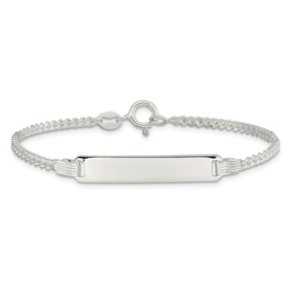 6 Inch Sterling Silver Children'S Id Bracelet