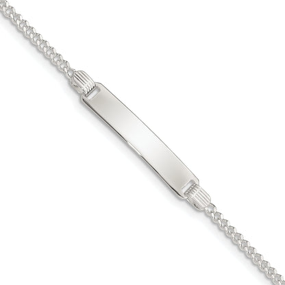 6 Inch Sterling Silver Children'S Id Bracelet