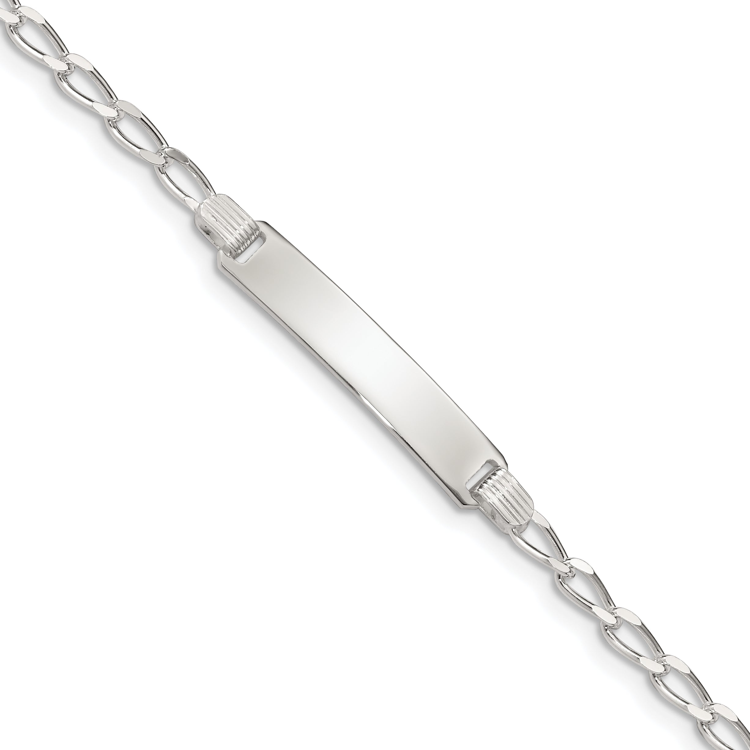 6 Inch Sterling Silver Children'S Id Bracelet