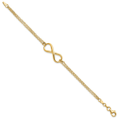 Gold Plated Sterling Silver Infinity Symbol Bracelet