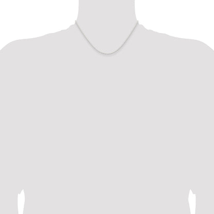 16 Inch Sterling Silver 1.85mm Flat Anchor Chain Necklace