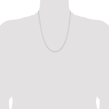 22 Inch Sterling Silver 1.85mm Flat Anchor Chain Necklace