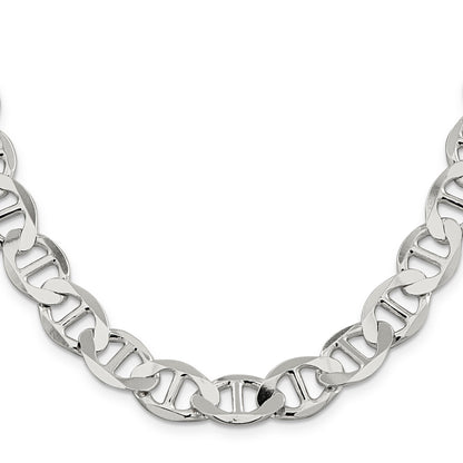 20 Inch Sterling Silver 12.3mm Flat Anchor Chain Necklace