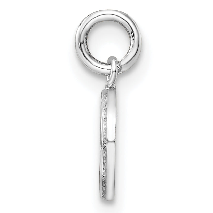 Sterling Silver Rh-Plated Red & Black Enamel Ladybug Children'S Pendant