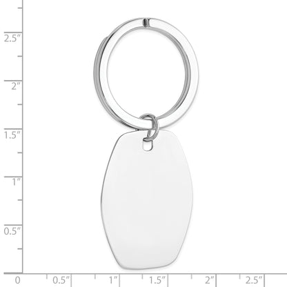 Sterling Silver Rhodium-Plated Key Chain
