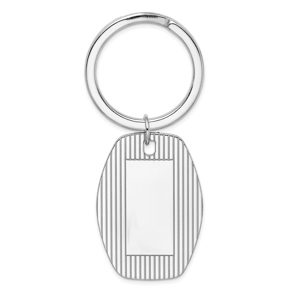 Sterling Silver Rhodium-Plated Key Chain