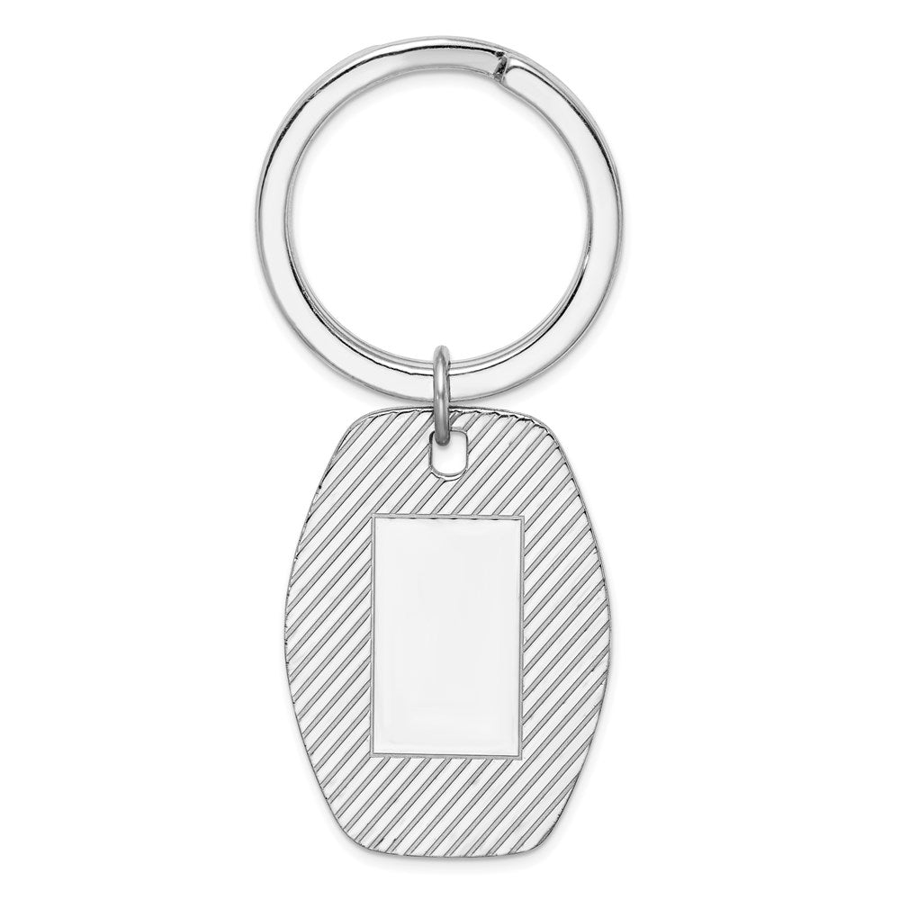 Sterling Silver Rhodium-Plated Key Chain
