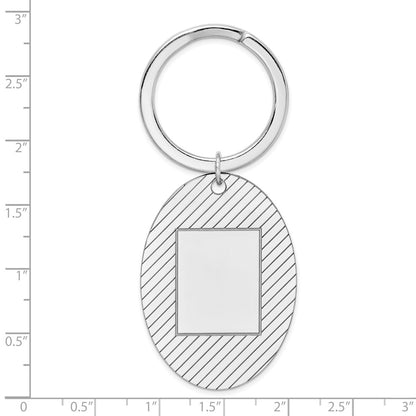 Sterling Silver Rhodium-Plated Key Chain