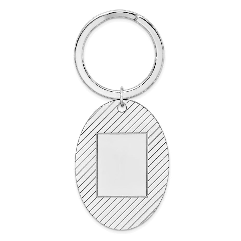 Sterling Silver Rhodium-Plated Key Chain
