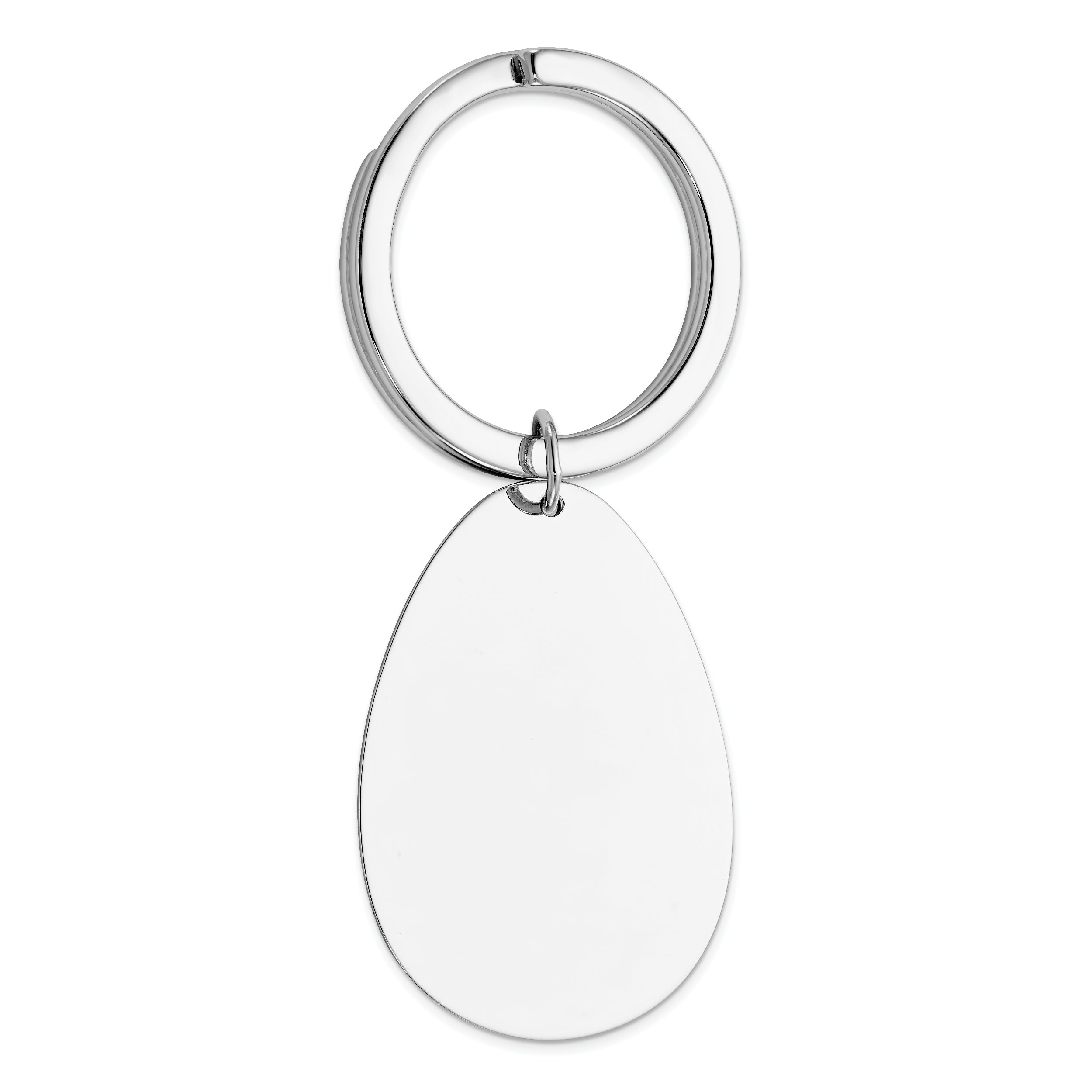 Sterling Silver Rhodium-Plated Key Chain