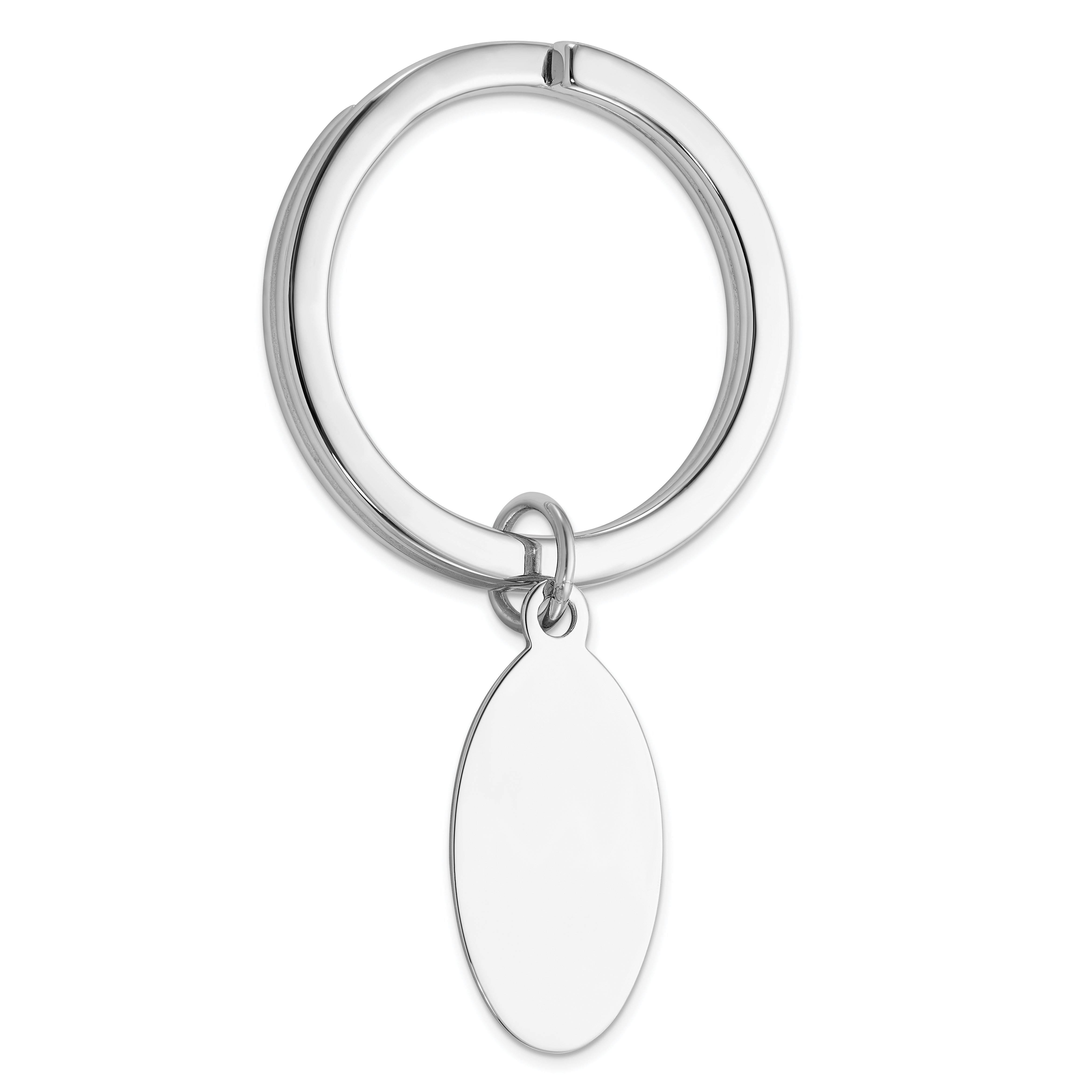 Sterling Silver Rhodium-Plated Key Chain