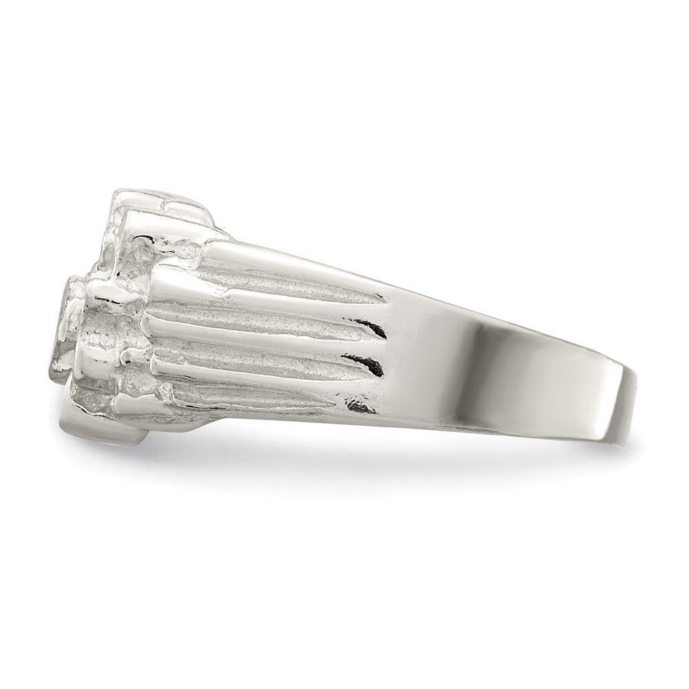 Sterling Silver Men'S Nugget Ring