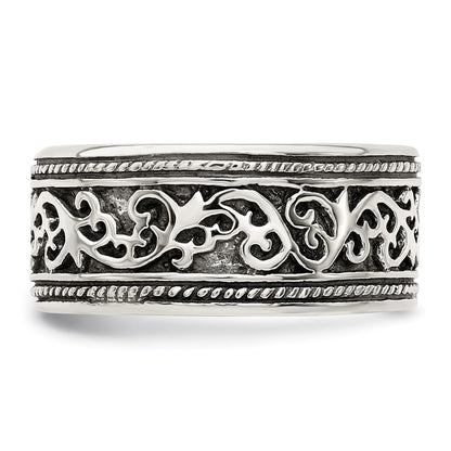 Sterling Silver Antiqued Band