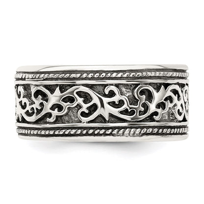 Sterling Silver Antiqued Band
