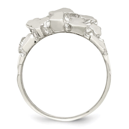 Sterling Silver Men'S Nugget Ring