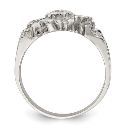 Sterling Silver Men'S Nugget Ring
