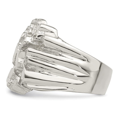 Sterling Silver Men'S Nugget Ring