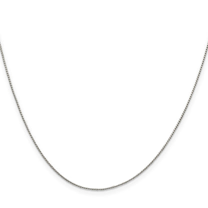 20 Inch Sterling Silver .95mm Round Franco Chain Necklace