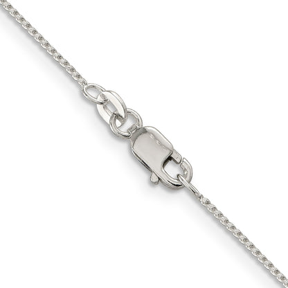 24 Inch Sterling Silver .95mm Round Franco Chain Necklace