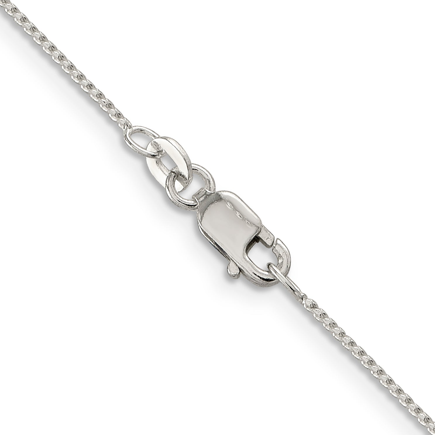30 Inch Sterling Silver .95mm Round Franco Chain Necklace