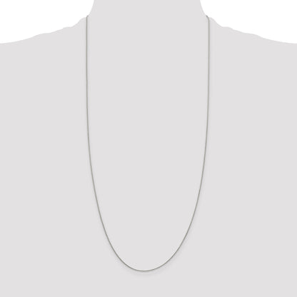 30 Inch Sterling Silver .95mm Round Franco Chain Necklace