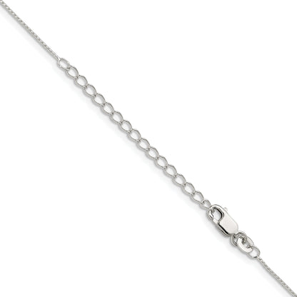 18 Inch Sterling Silver .95mm Round Franco Chain W/2In Ext.