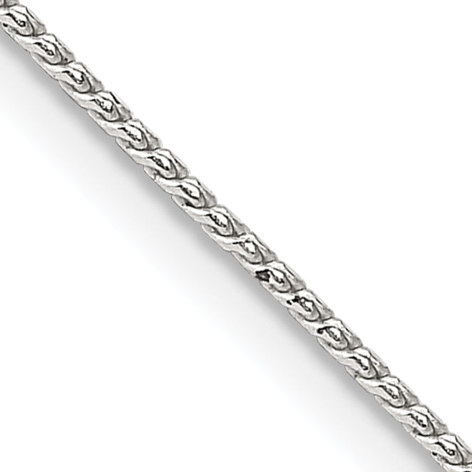 30 Inch Sterling Silver .95mm Round Franco Chain Necklace