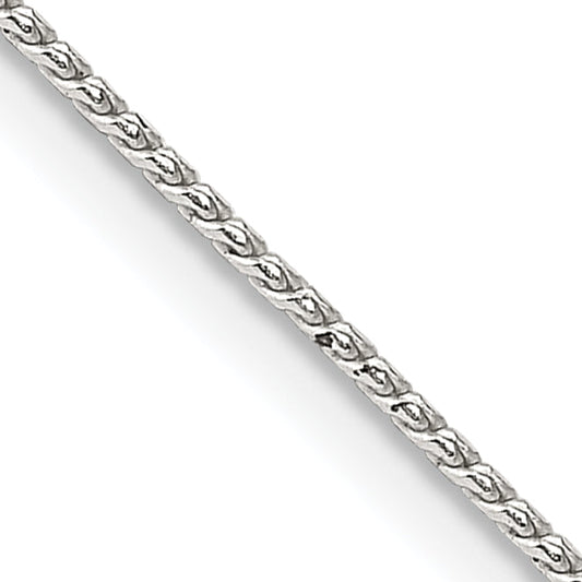 24 Inch Sterling Silver .95mm Round Franco Chain Necklace