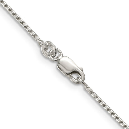 20 Inch Sterling Silver 1.25mm Round Franco Chain Necklace