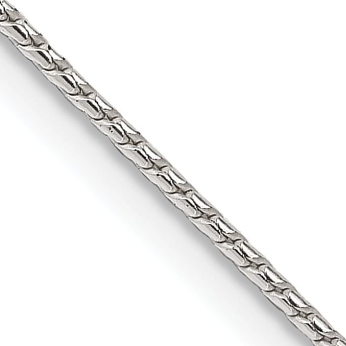16 Inch Sterling Silver 1.25mm Round Franco Chain Necklace