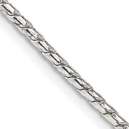 22 Inch Sterling Silver 1.75mm Round Franco Chain Necklace