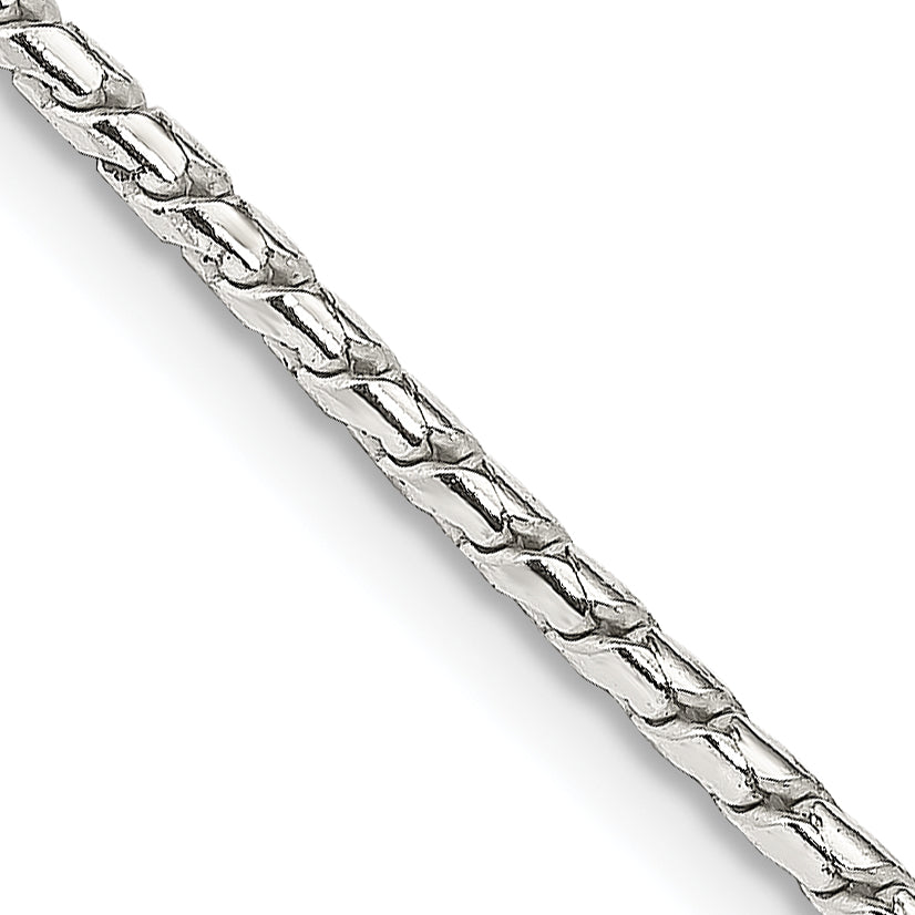 30 Inch Sterling Silver 1.75mm Round Franco Chain Necklace