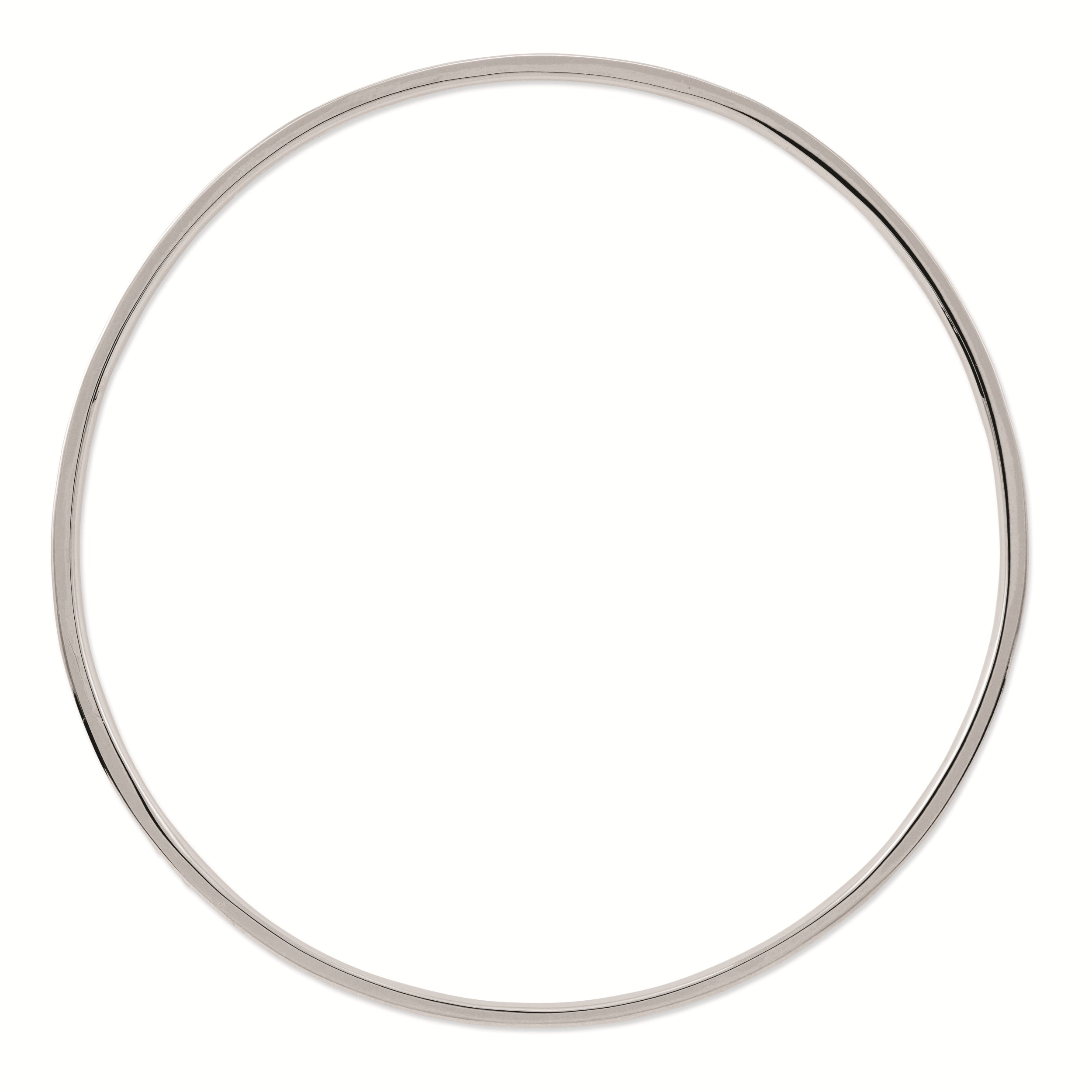 Sterling Silver Stackable Expressions Brown Slip On Enamel Bangle