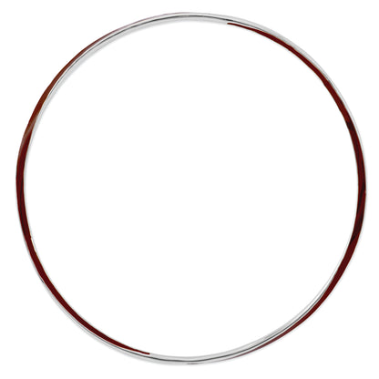 Sterling Silver Stackable Expressions Twisted Brown Enamel Bangle