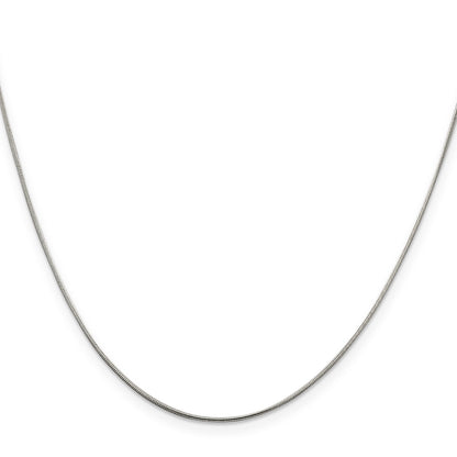 22 Inch Sterling Silver .8mm Snake Chain Necklace