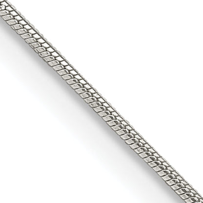 18 Inch Sterling Silver .8mm Snake Chain W/2In Ext.