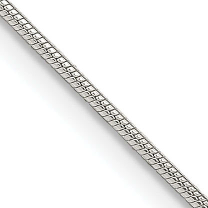 18 Inch Sterling Silver 1mm Snake Chain W/2In Ext.