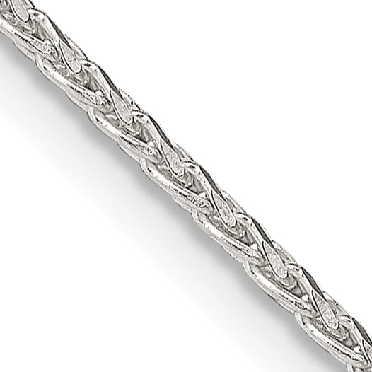 18 Inch Sterling Silver 1.7mm Diamond-Cut Round Spiga Chain W/2In Ext.