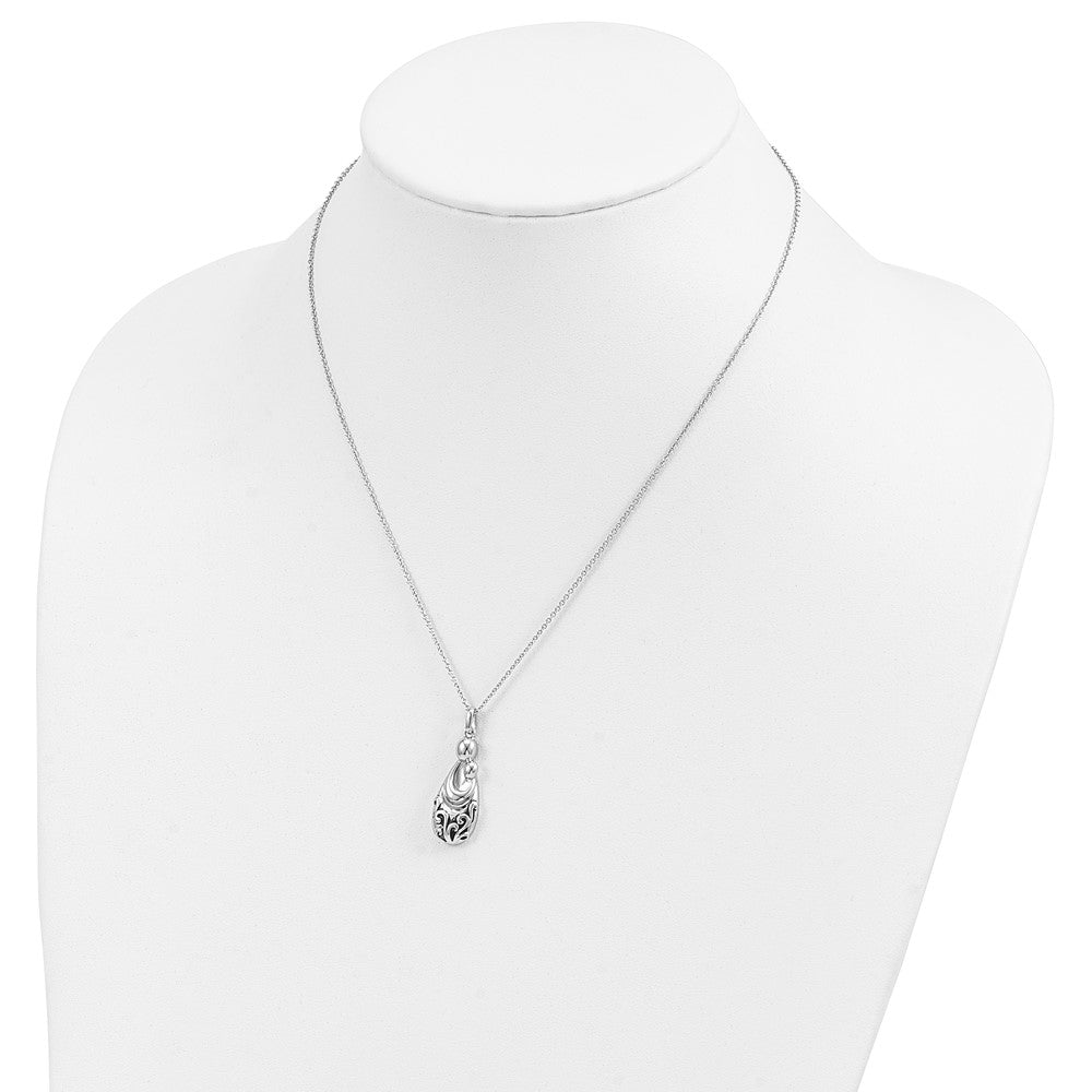 Sterling Silver Sentimental Expressions Rhodium-Plated Mother'S Pride And Joy 18In. Necklace