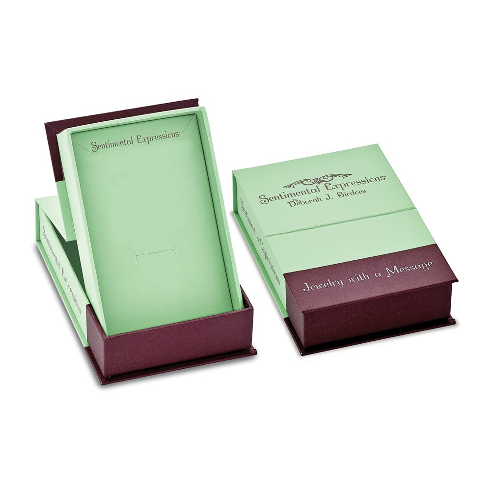 Sterling Silver Sentimental Expressions Rhodium-Plated Antiqued Mother 18In. Necklace